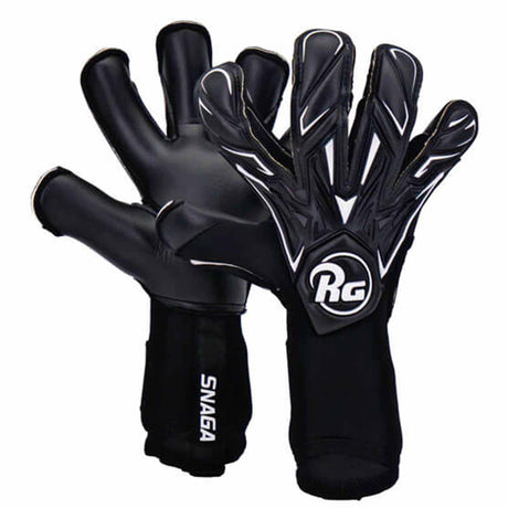 RG Goalkeeper Gloves Snaga Black gants de gardien de but de soccer - Noir