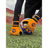 RG Goalkeeper gloves Tuanis Replica gants de gardien de but de soccer - Orange / Bleu