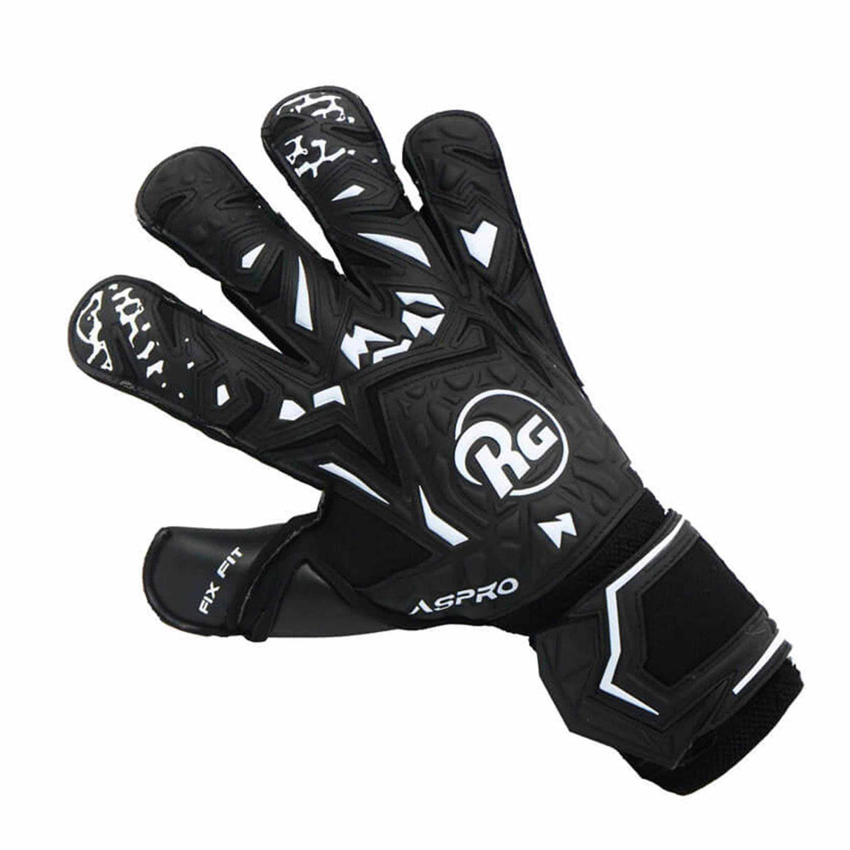 RG Goalkeeper gloves RG Aspro Blackout gants de gardien de but de soccer