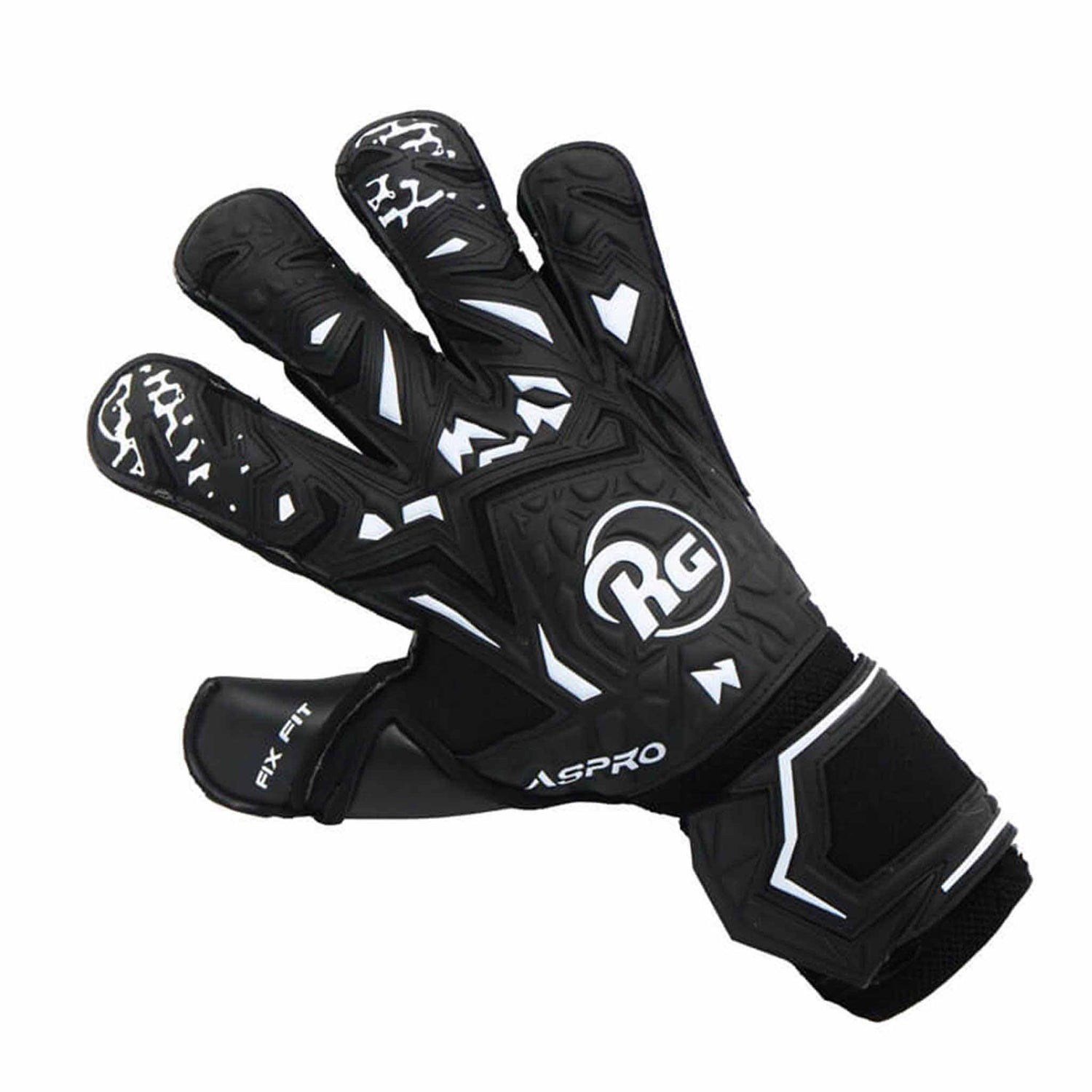 RG Goalkeeper gloves RG Aspro Blackout gants de gardien de but de soccer