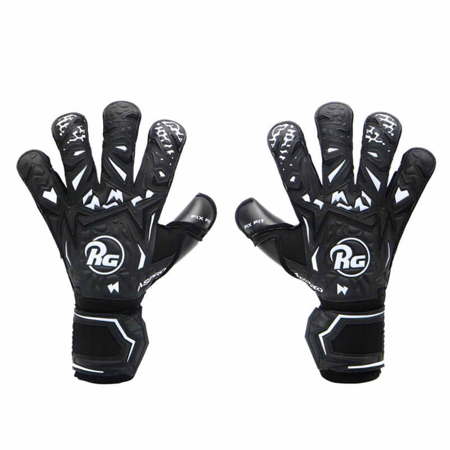 RG Goalkeeper gloves RG Aspro Blackout gants de gardien de but de soccer