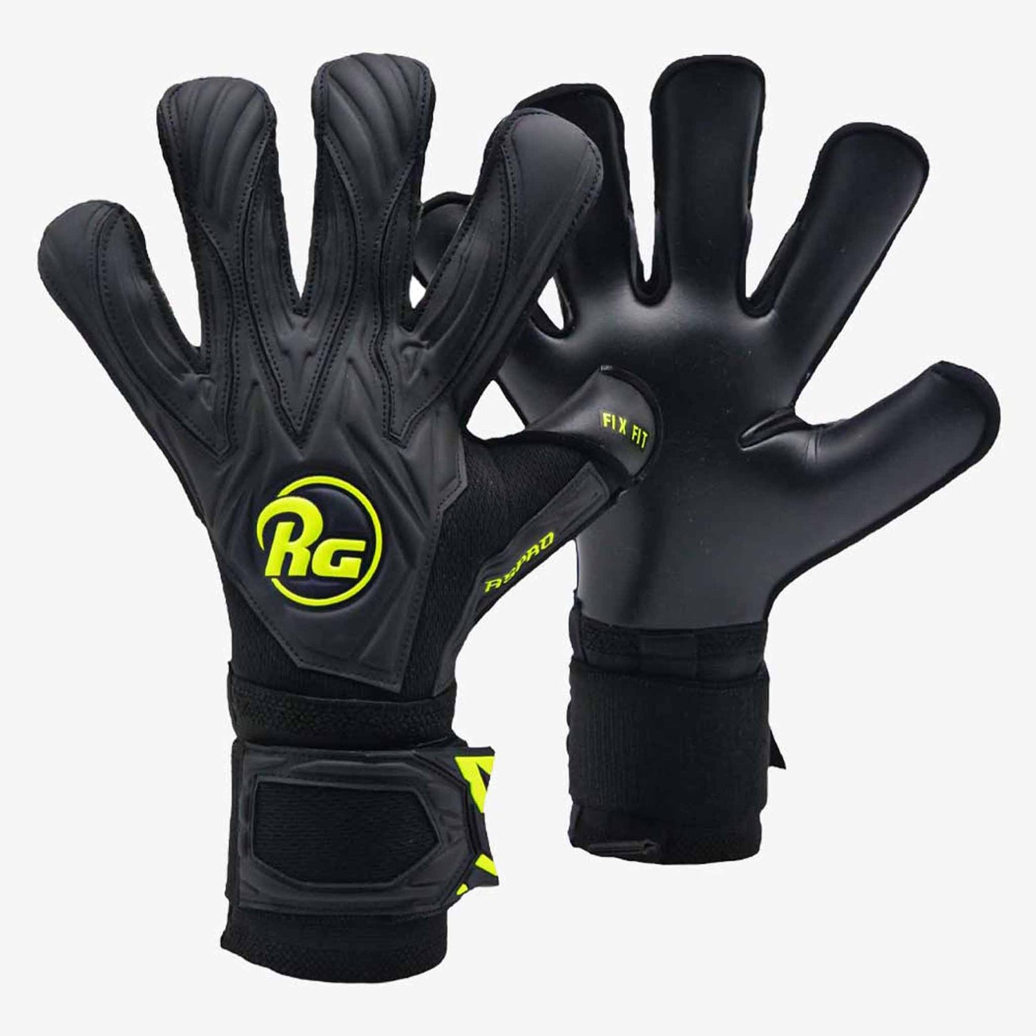 RG Goalkeeper gloves RG Aspro Blackout gants de gardien de but de soccer