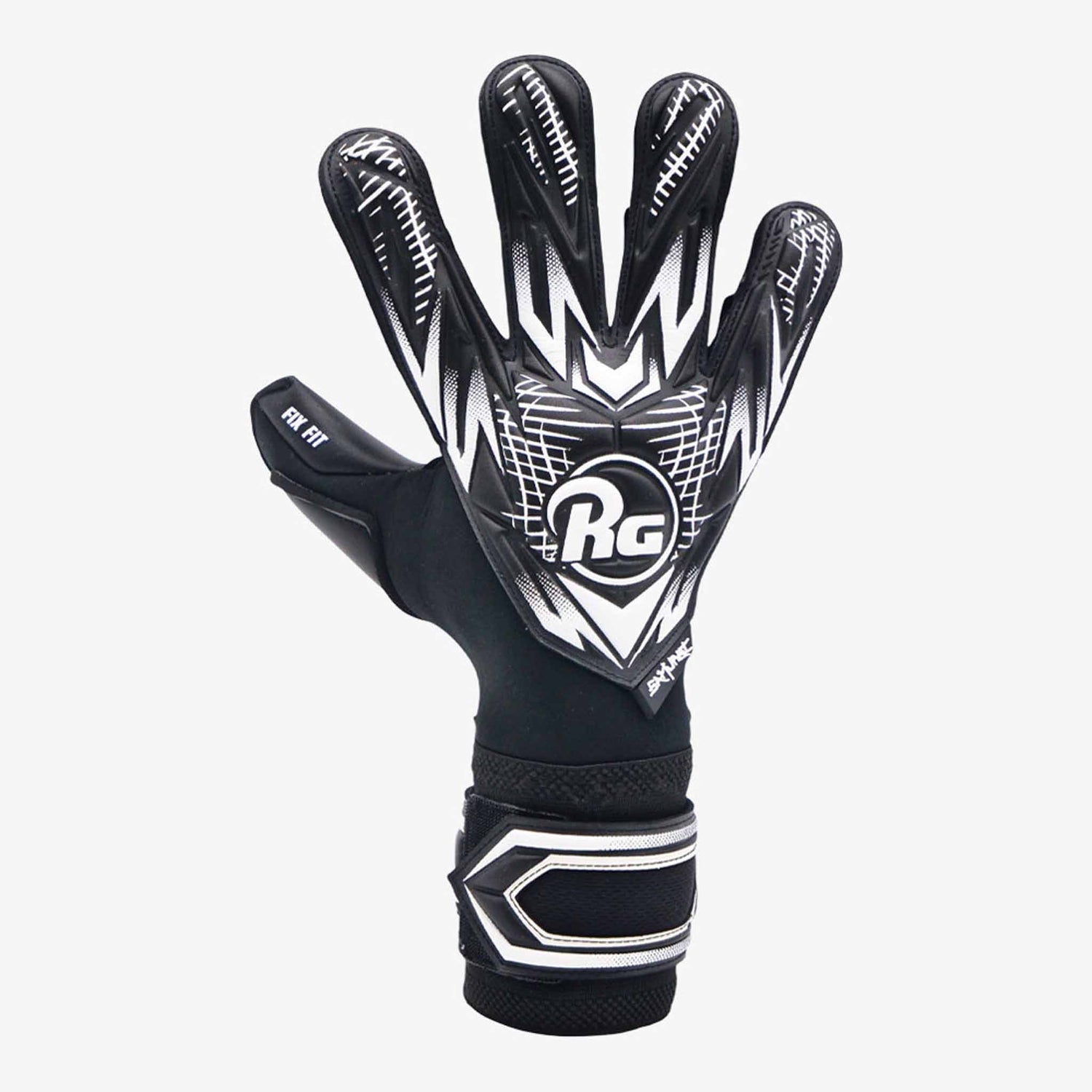 RG Goalkeeper gloves RG Goalkeeper Gloves Samurai Blackout CHR gants de gardien de but de soccer