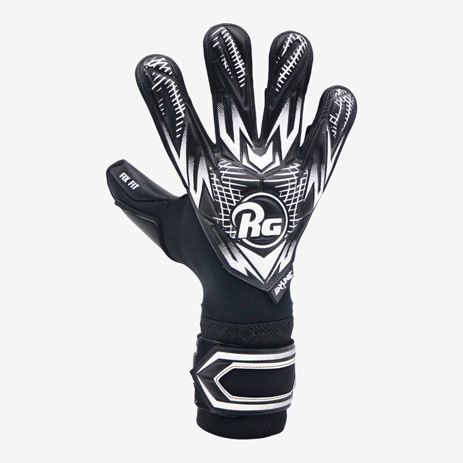RG Goalkeeper gloves RG Goalkeeper Gloves Samurai Blackout CHR gants de gardien de but de soccer
