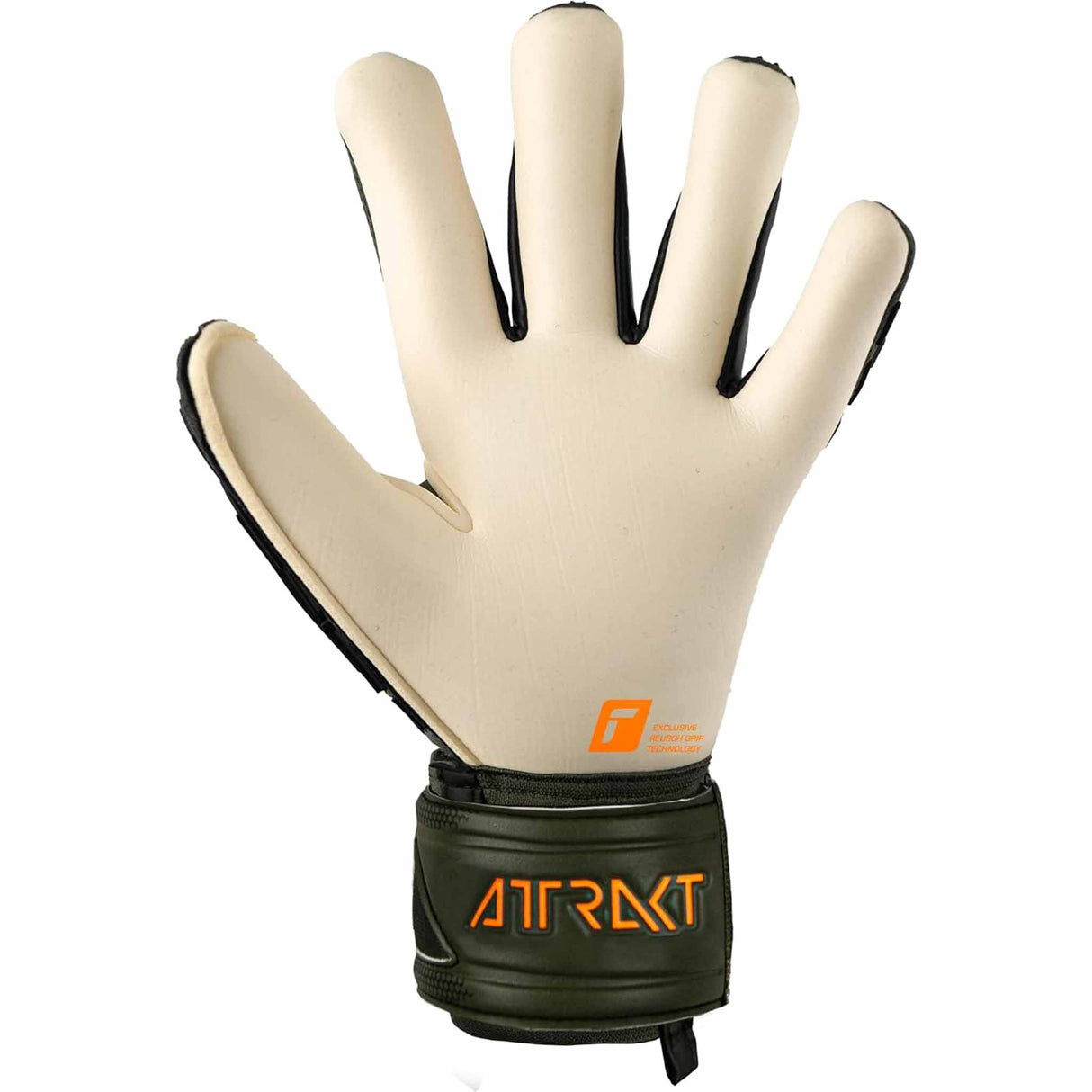 Reusch Attrakt Freegel Gold X gants de gardien de soccer - Desert Green / Shocking Orange