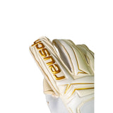 Reusch Attrakt AB1 Duo soccer goalkeeper gloves - White / Gold