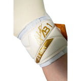 Reusch Attrakt AB1 Duo soccer goalkeeper gloves - White / Gold