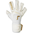 Reusch Attrakt AB1 Duo soccer goalkeeper gloves - White / Gold