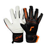 Reusch Attrakt Advance Finger Support gants de gardien de but - Black / Shocking Orange