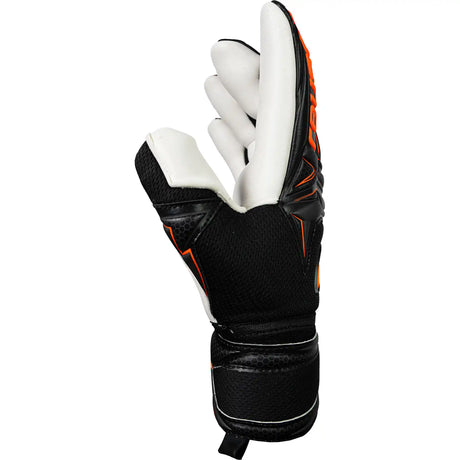 Reusch Attrakt Advance Finger Support gants de gardien de but - Black / Shocking Orange