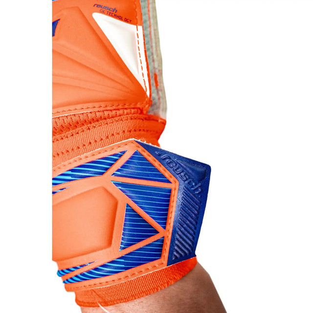 Reusch Attrakt Advance gants de gardien junior - Shocking Orange / Blue