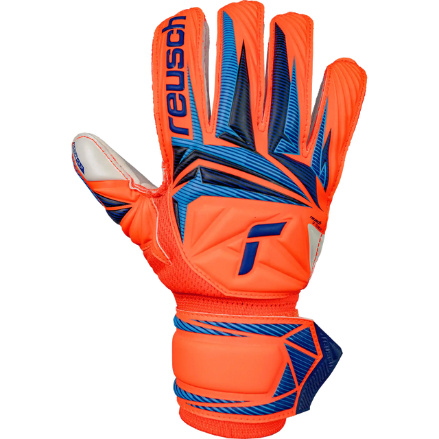 Reusch Attrakt Advance gants de gardien junior - Shocking Orange / Blue