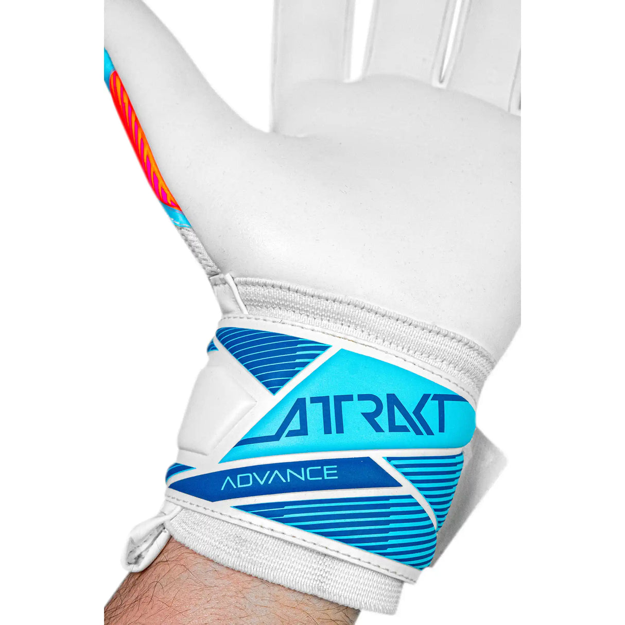 Reusch Attrakt Advance gants de gardien de but de soccer - White / Light Blue