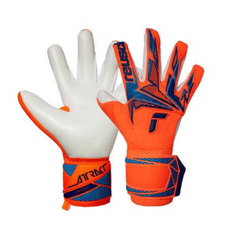 Reusch Attrakt Freegel Advance gants de gardien de soccer - Shocking Orange / Blue