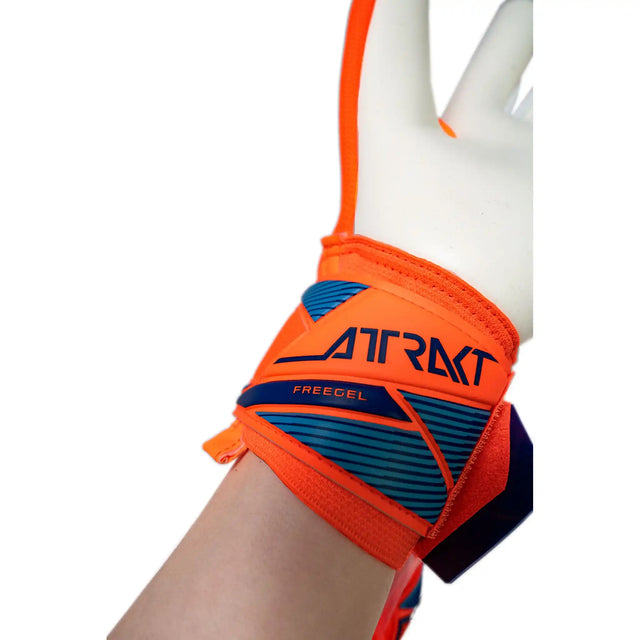 Reusch Attrakt Freegel Advance gants de gardien de soccer - Shocking Orange / Blue