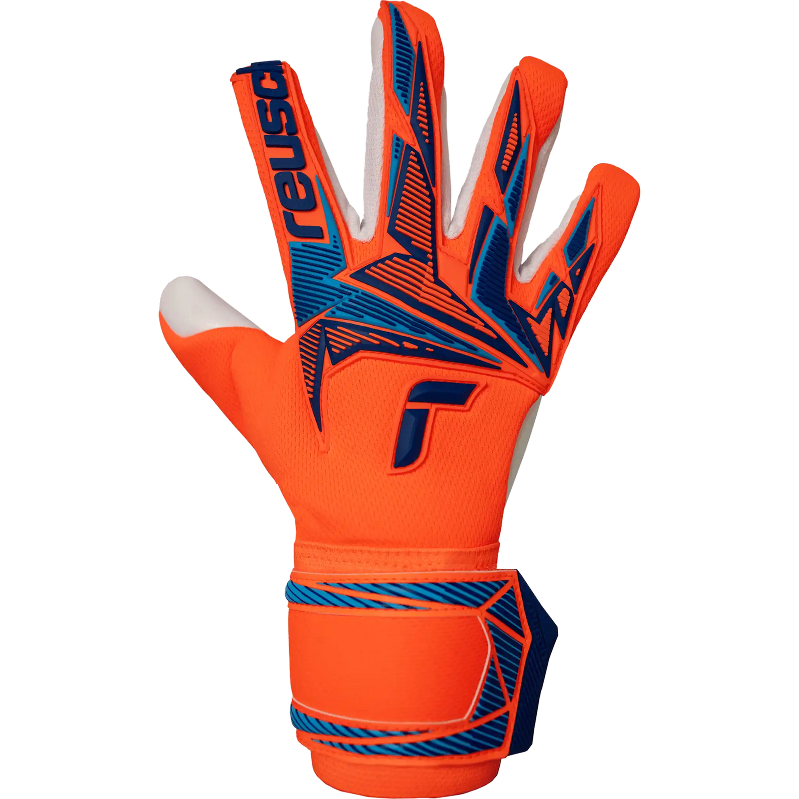 Reusch Attrakt Freegel Advance gants de gardien de soccer - Shocking Orange / Blue