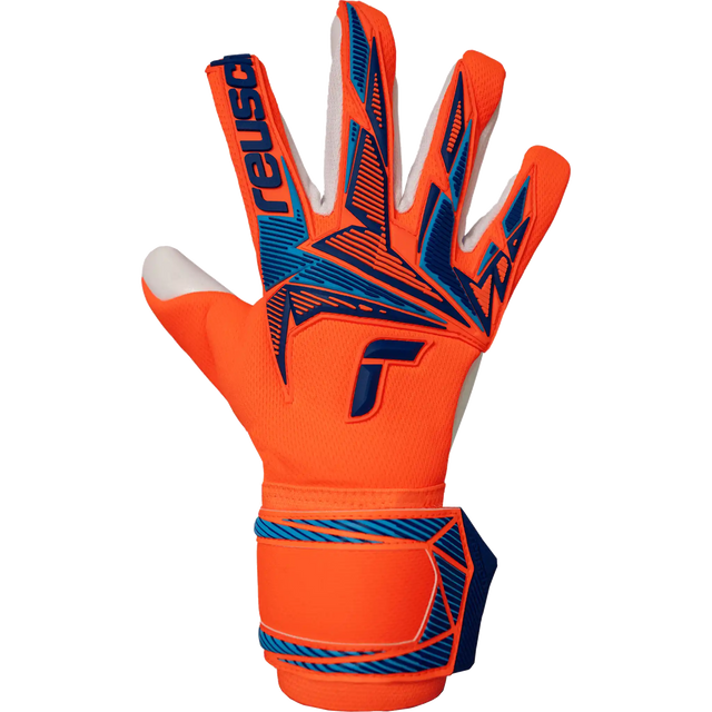 Reusch Attrakt Freegel Advance gants de gardien de soccer - Shocking Orange / Blue