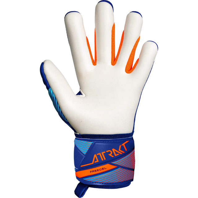 Reusch Attrakt Freegel Advance gants de gardien junior - Sharp Blue / Shocking Orange