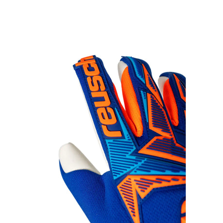 Reusch Attrakt Freegel Advance gants de gardien de soccer - Sharp Blue / Shocking Orange