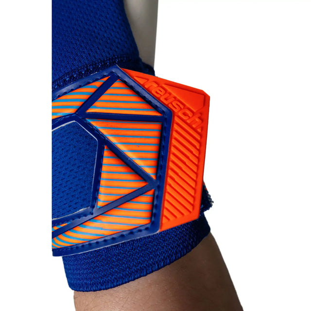 Reusch Attrakt Freegel Advance gants de gardien de soccer - Sharp Blue / Shocking Orange