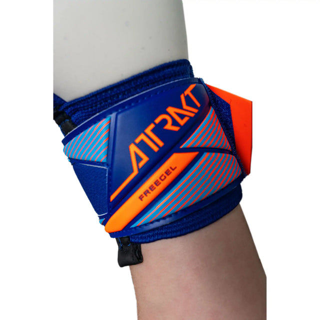 Reusch Attrakt Freegel Advance gants de gardien de soccer - Sharp Blue / Shocking Orange