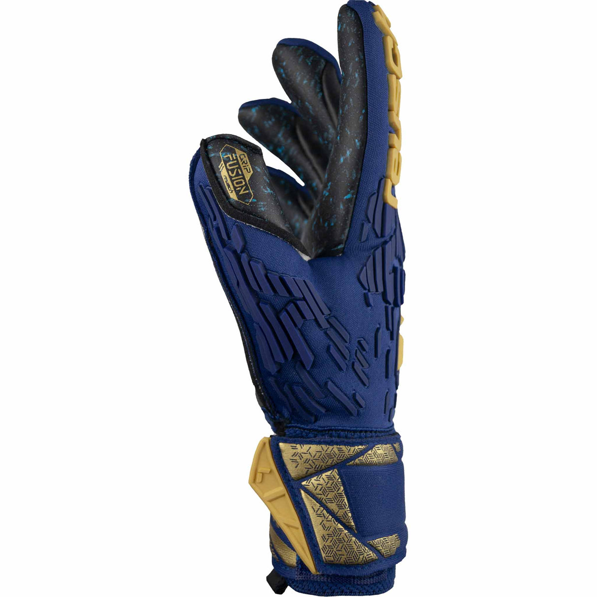 Reusch Attrakt Freegel Fusion Goaliator gants de gardien de soccer - Bleu / Or