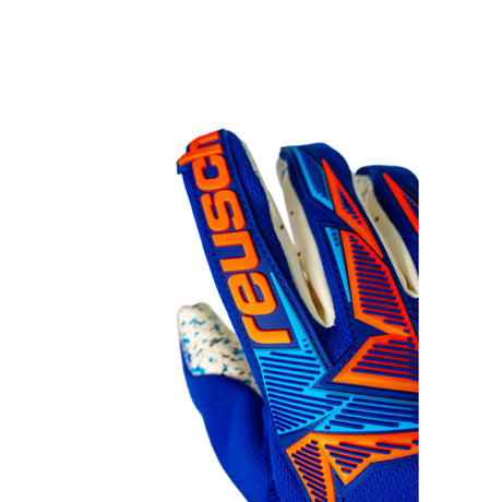 Reusch Attrakt Freegel Fusion Goaliator gants de gardien de soccer - Sharp Blue / Shocking Orange