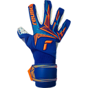 Reusch Attrakt Freegel Fusion Goaliator gants de gardien de soccer - Sharp Blue / Shocking Orange