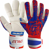 Reusch Attrakt Freegel Gold Finger Support gants de gardien de soccer - Rouge / Bleu