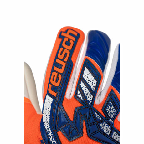 Reusch Attrakt Freegel Gold NC Energize Goalkeeper Gloves - Shokcing Orange / Energy Blue
