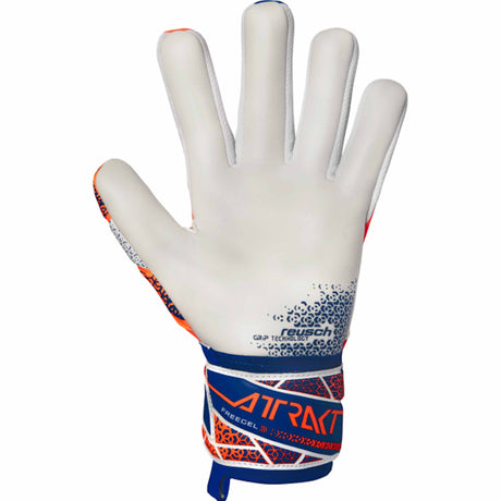Reusch Attrakt Freegel Gold NC Energize Goalkeeper Gloves - Shokcing Orange / Energy Blue