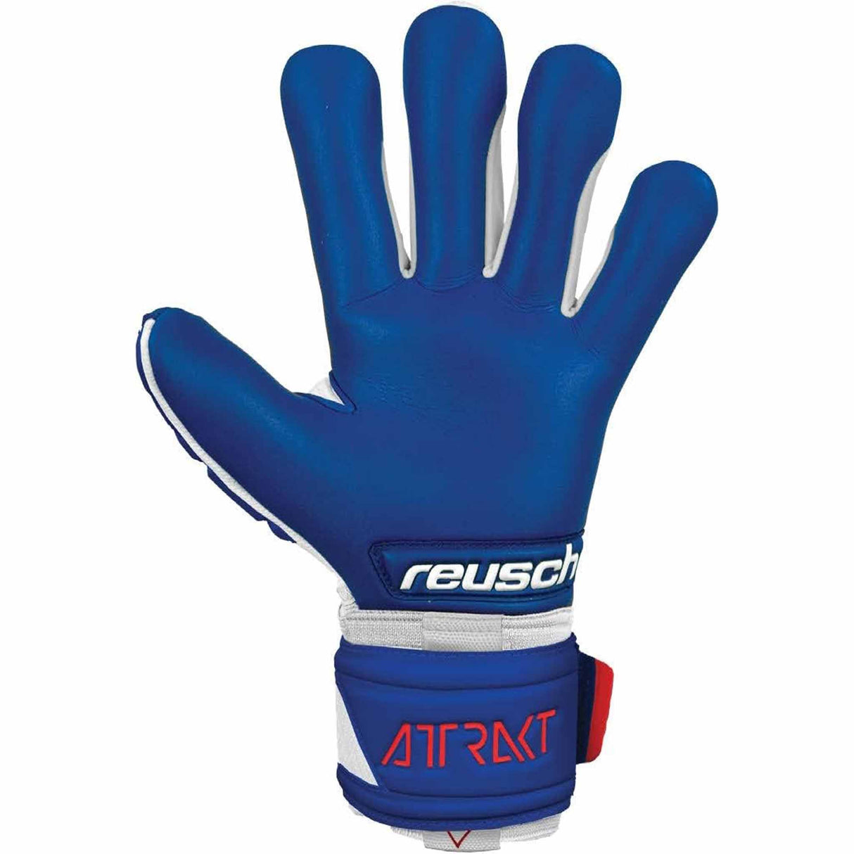 Reusch Attrakt Freegel Gold Sleek Finger Support gants de gardien de soccer - Blanc / Bleu