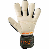 Reusch Attrakt Freegel Gold X Finger Support gants de gardien de soccer - Desert Green / Shocking Orange