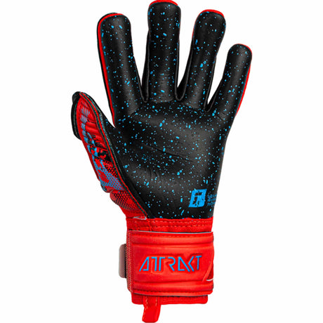 Reusch Attrakt Fusion Finger Support Guardian junior gants de gardien de soccer - Rouge / Bleu / Noir