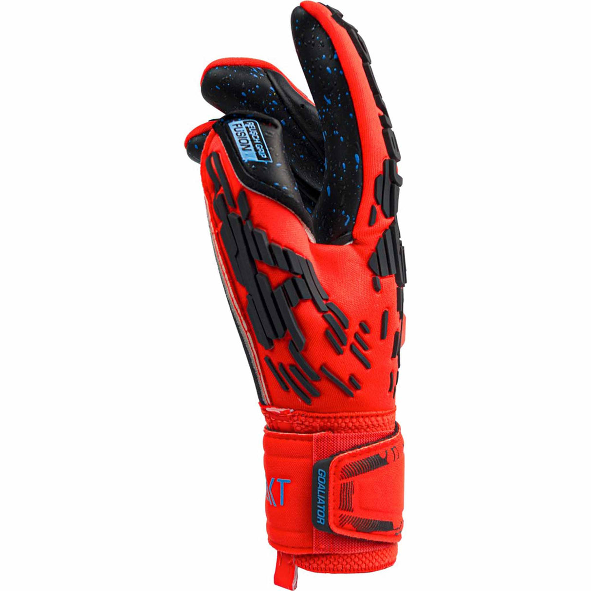 Reusch Attrakt Fusion Freegel Goaliator Goalkeeper Gloves - Red / Future Blue / Black