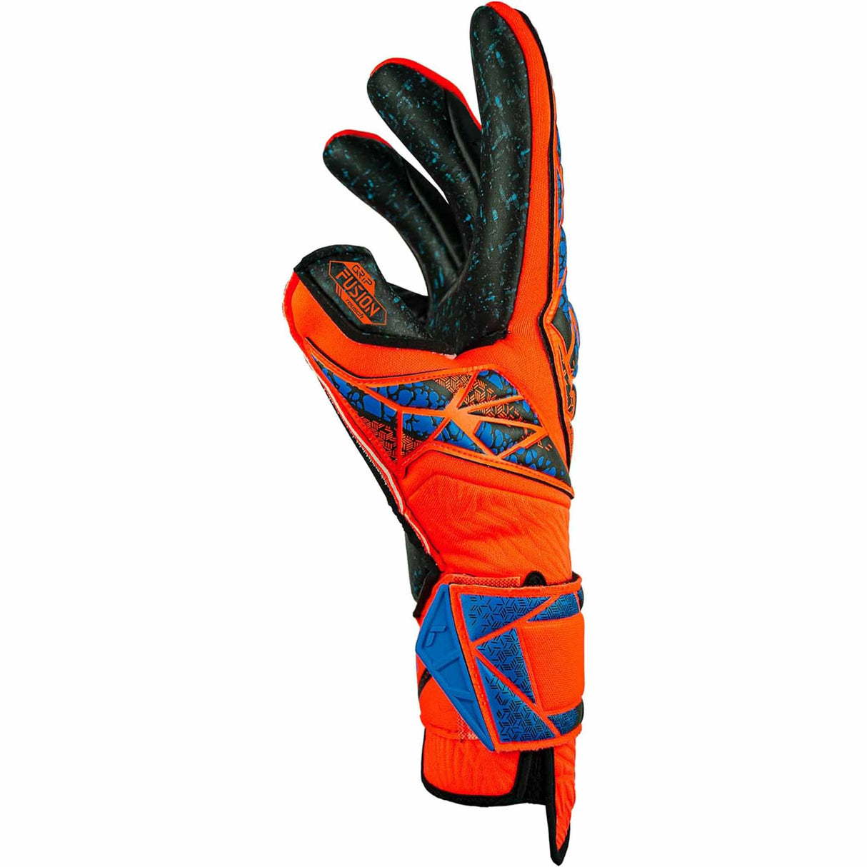 Reusch Attrakt Fusion Guardian gants de gardien de soccer - Hyper Orange / Electric Blue / Black