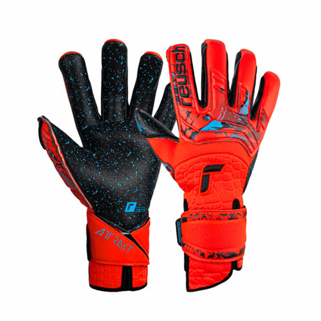 Reusch Attrakt Fusion Guardian Adaptiveflex gants de gardien de soccer - Rouge / Bleu / Noir