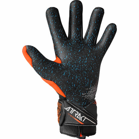 Reusch Attrakt Fusion Carbon 3D Goalkeeper Gloves - Black / Shocking Orange