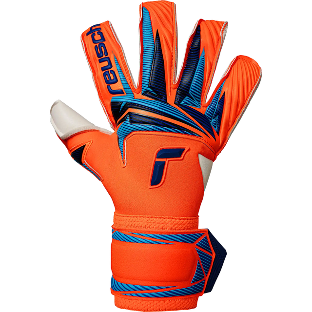 Reusch Attrakt Gold X Evolution gants de gardien de soccer - Orange / Bleu