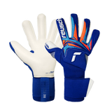 Reusch Attrakt Gold X NC Gravity gants de gardien de soccer - Sharp Blue / White / Shocking Orange