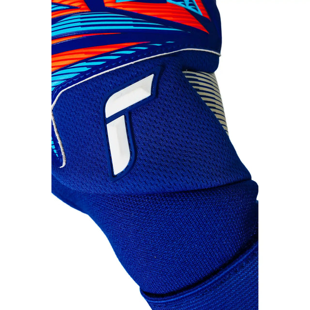 Reusch Attrakt Gold X NC Gravity gants de gardien de soccer - Sharp Blue / White / Shocking Orange