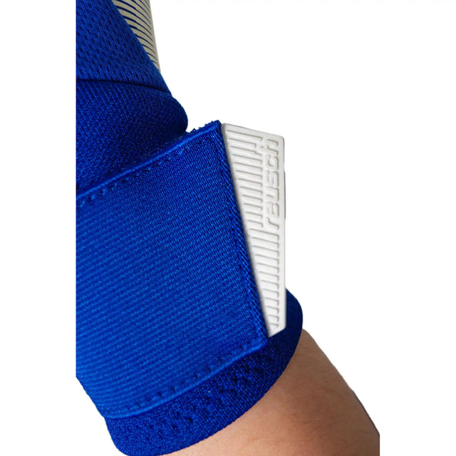 Reusch Attrakt Gold X NC Gravity gants de gardien de soccer - Sharp Blue / White / Shocking Orange
