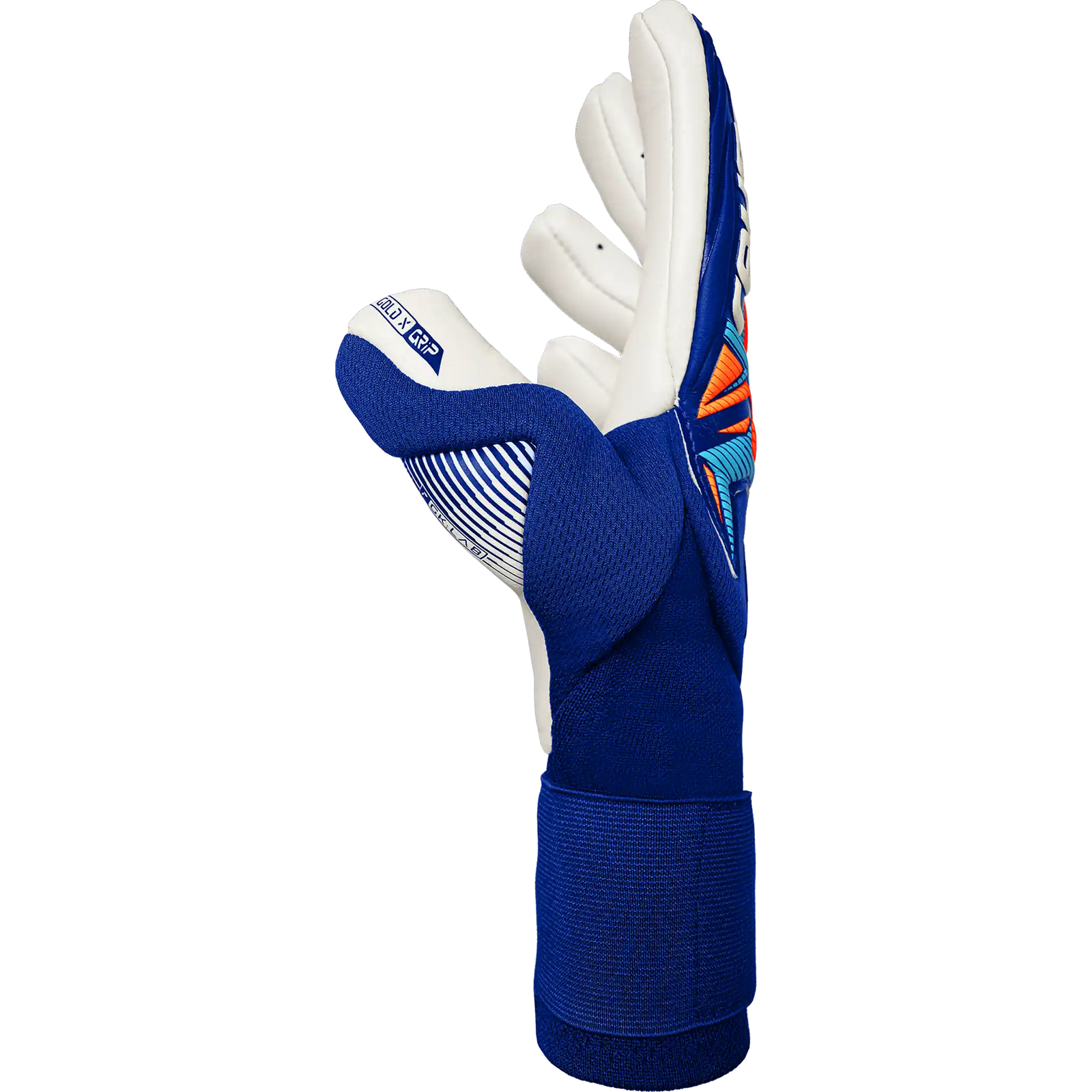 Reusch Attrakt Gold X NC Gravity gants de gardien de soccer - Sharp Blue / White / Shocking Orange
