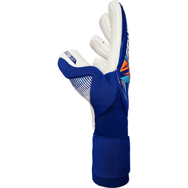 Reusch Attrakt Gold X NC Gravity gants de gardien de soccer - Sharp Blue / White / Shocking Orange