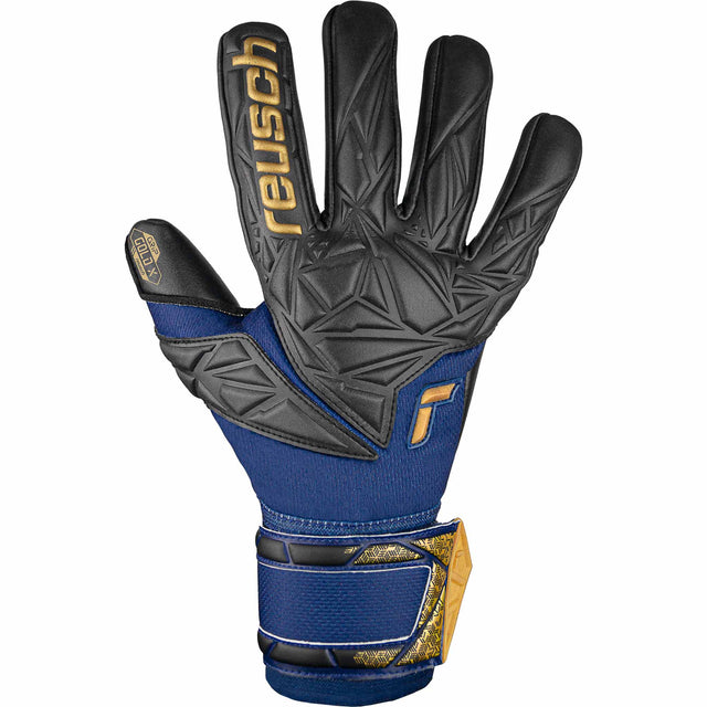 Reusch Attrakt Gold X NC gants de gardien de soccer - Bleu / Noir