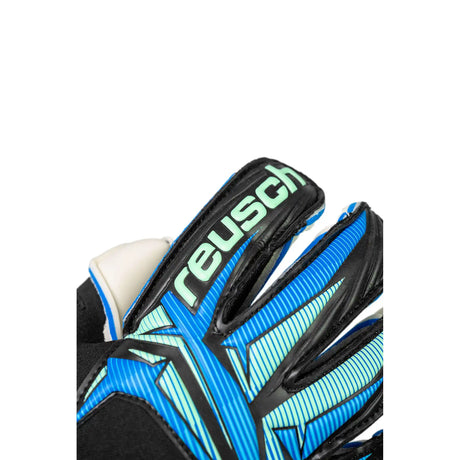 Reusch Attrakt RE:GRIP Evolution gants de gardien de soccer - Black / Ocean Light
