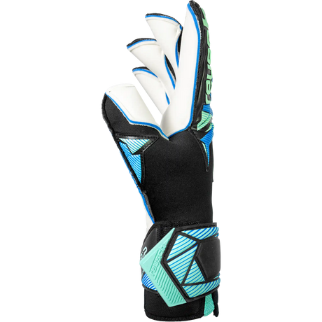 Reusch Attrakt RE:GRIP Evolution gants de gardien de soccer - Black / Ocean Light
