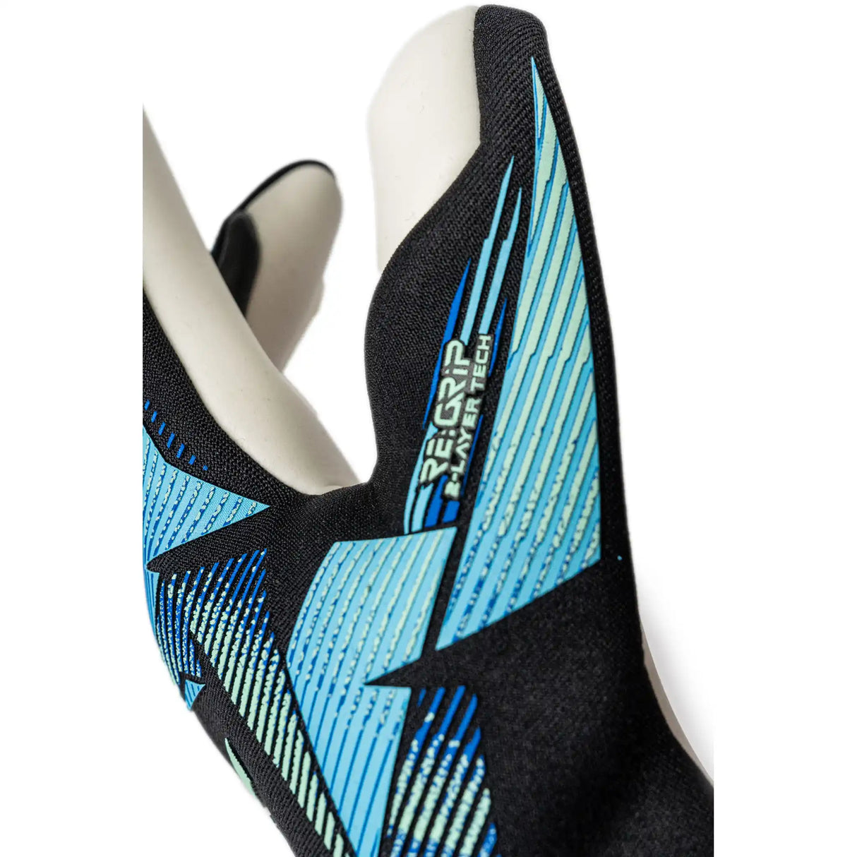 Reusch Attrakt RE:GRIP Strapless gants de gardien de soccer - Black / Ocean Light