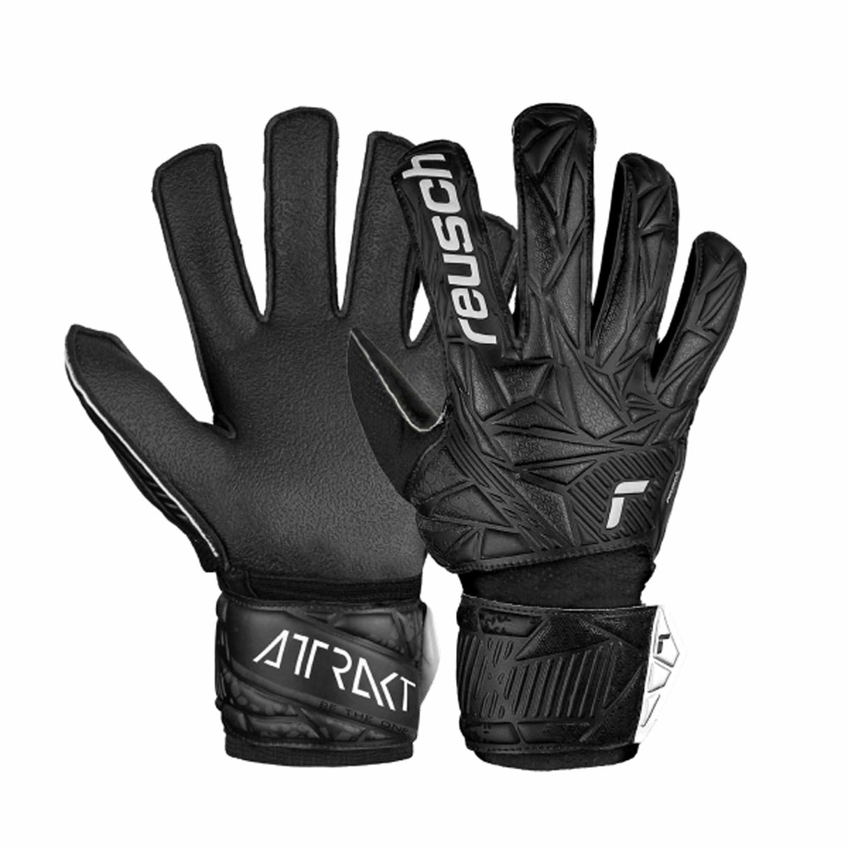 Reusch Attrakt Resist Junior Goalkeeper Gloves - Black