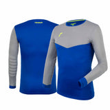 Reusch Match II Padded Jersey chandail de gardien de but de soccer - Grey / Blue